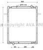 AVA QUALITY COOLING ME2246 Radiator, engine cooling